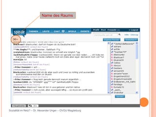 Name des Raums




Sozialität im Netz? – Dr. Alexander Unger – OVGU Magdeburg
 