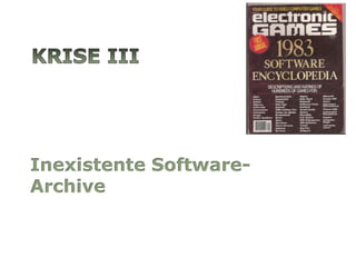 Inexistente SoftwareArchive

 