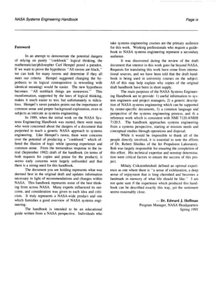 NASA System Engineering Handbook