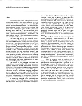 NASA System Engineering Handbook