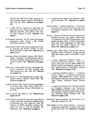 NASA System Engineering Handbook