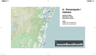 8 - Florianópolis /
Inbituba
Distância: 89km
Nível físico: médio
Nível técnico: baixo
Tags:
asfalto sem acostamento /
asfalto com acostamento
mapeamento_2.indd 31 8/4/15 11:52 AM
 