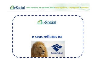 uma nova era nas relações entre Empregadores, Empregados e Governo.
e seus reflexos na
 