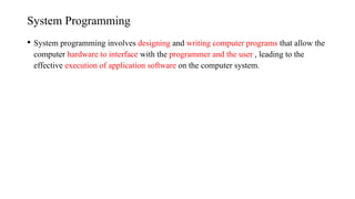 System Programming | PPT