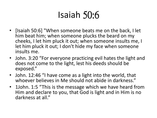 Commentary on Isaiah Chapter 50 content outline think about the problem ...