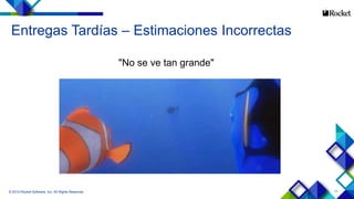 11
"No se ve tan grande"
Entregas Tardías – Estimaciones Incorrectas
© 2014 Rocket Software, Inc. All Rights Reserved.
 
