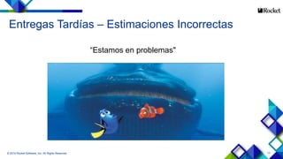 13© 2014 Rocket Software, Inc. All Rights Reserved.
“Estamos en problemas"
Entregas Tardías – Estimaciones Incorrectas
 