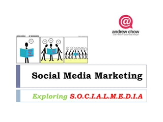 Social Media Marketing

Exploring S.O.C.I.A.L.M.E.D.I.A
 