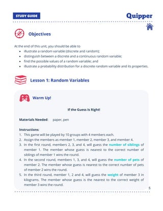 Descrete and CONTINUOUS RANDOM VARIABLES | PDF