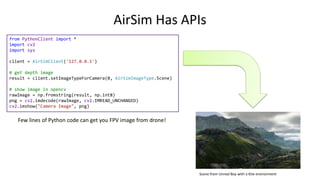 Make Drone Move in AirSim Using APIs
 