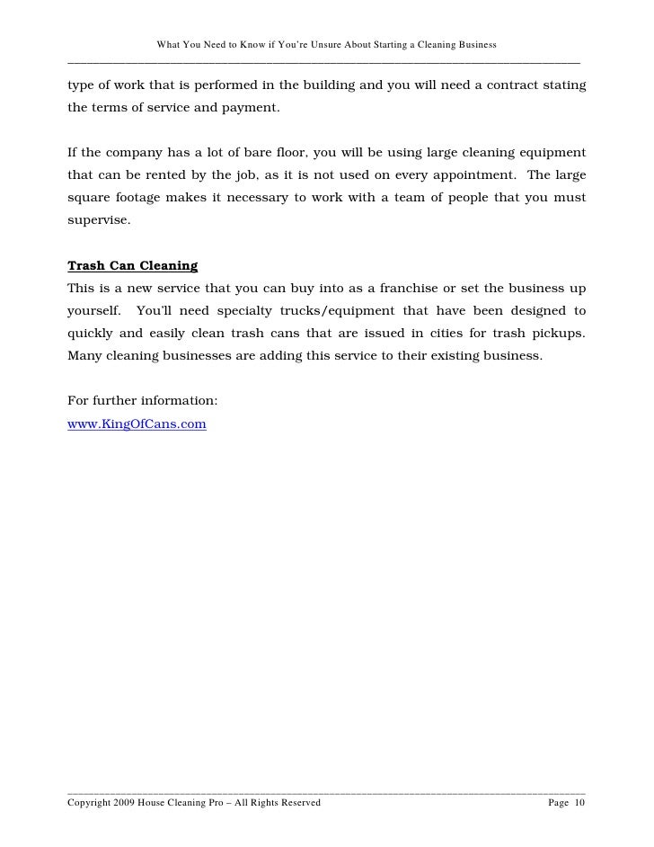 house cleaning businesses
