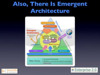 Also, There Is Emergent
      Architecture
 