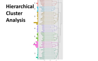 Hierarchical
Cluster
Analysis
 
