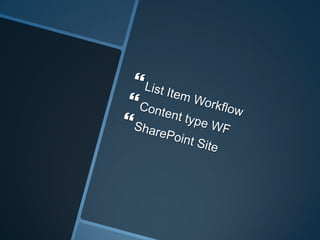 SharePoint 2010 Workflow Introduction