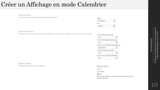 Personnalisation
--------------------------------------------------------------
UtilisationdeSharepoint|Personnalisation
©MostefaiMohahhedAmine2017
Créer un Affichage en mode Calendrier
10
 