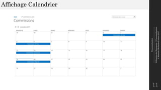 Personnalisation
--------------------------------------------------------------
UtilisationdeSharepoint|Personnalisation
©MostefaiMohahhedAmine2017
Affichage Calendrier
11
 