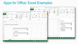 Apps for Office: Excel Examples
 