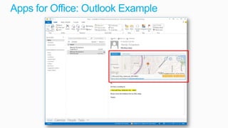 Apps for Office: Outlook Example
 