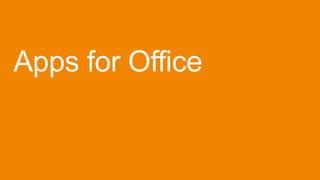 Apps for Office
 