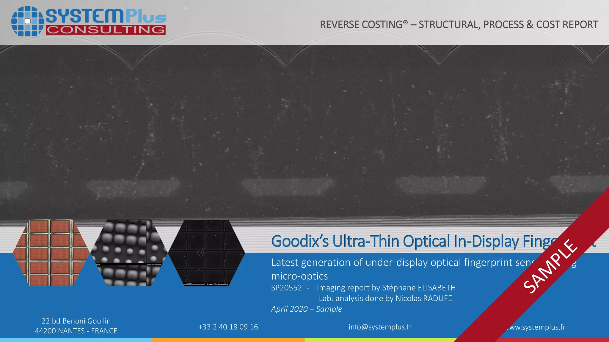 Goodix’s UltraThin Optical InDisplay Fingerprint PPT