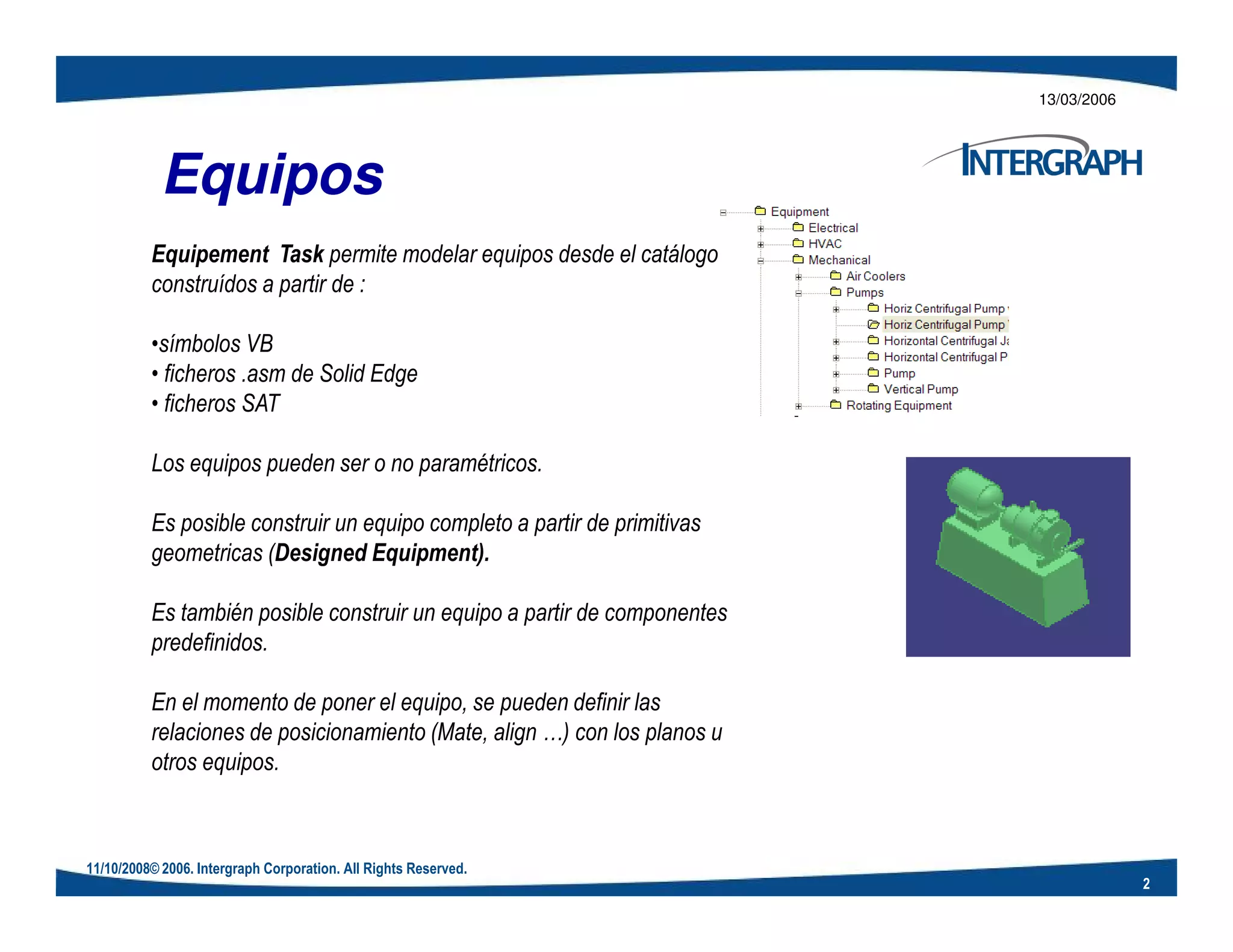 Manuales SP3D Equipement | PDF