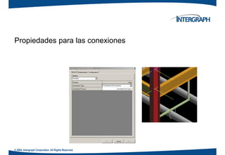 P i d d l iPropiedades para las conexiones
© 2004. Intergraph Corporation. All Rights Reserved.
 