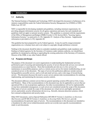 NIST Server Hardening Guide SP 800-123 | PDF