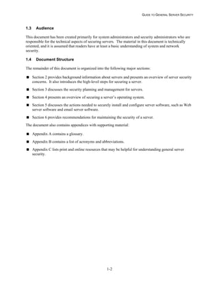 NIST Server Hardening Guide SP 800-123 | PDF
