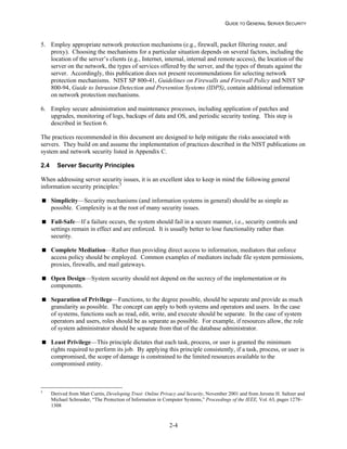 NIST Server Hardening Guide SP 800-123 | PDF