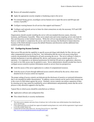 NIST Server Hardening Guide SP 800-123 | PDF