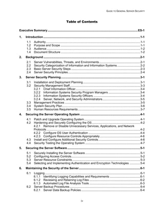 NIST Server Hardening Guide SP 800-123 | PDF