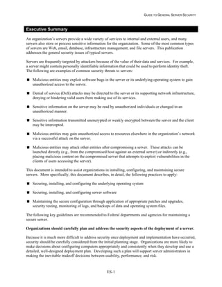 NIST Server Hardening Guide SP 800-123 | PDF