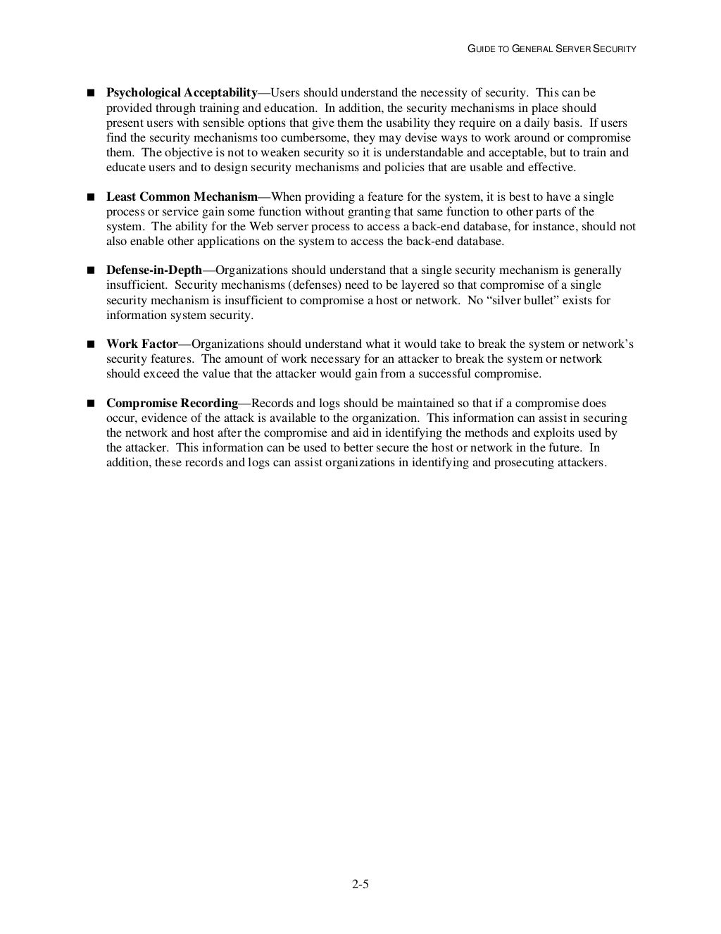 NIST Server Hardening Guide SP 800123