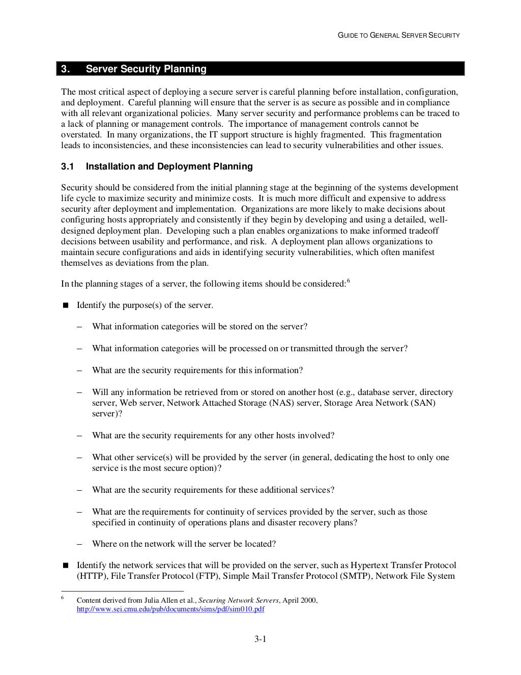 NIST Server Hardening Guide SP 800123