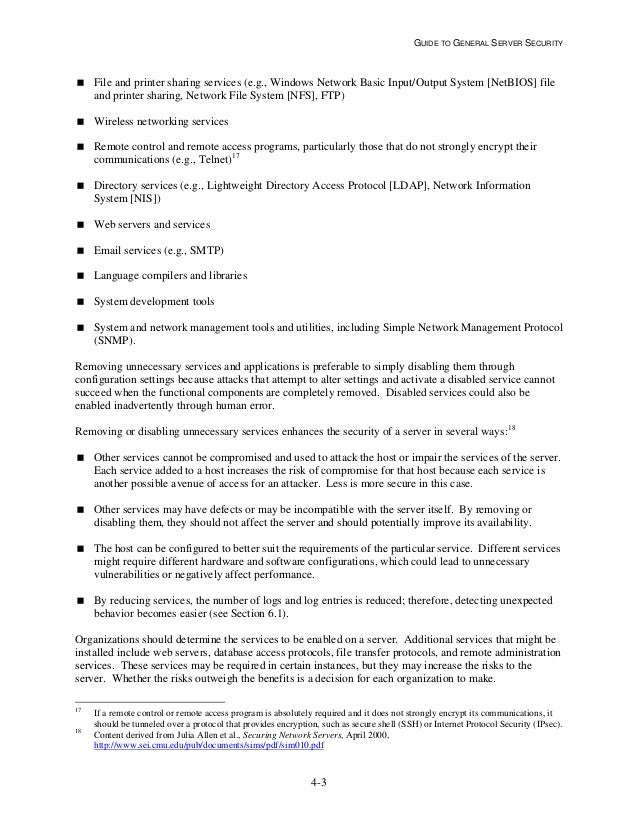 NIST Server Hardening Guide SP 800123