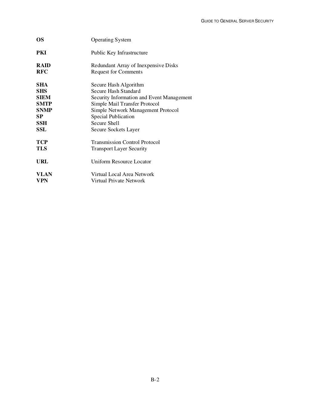 NIST Server Hardening Guide SP 800123