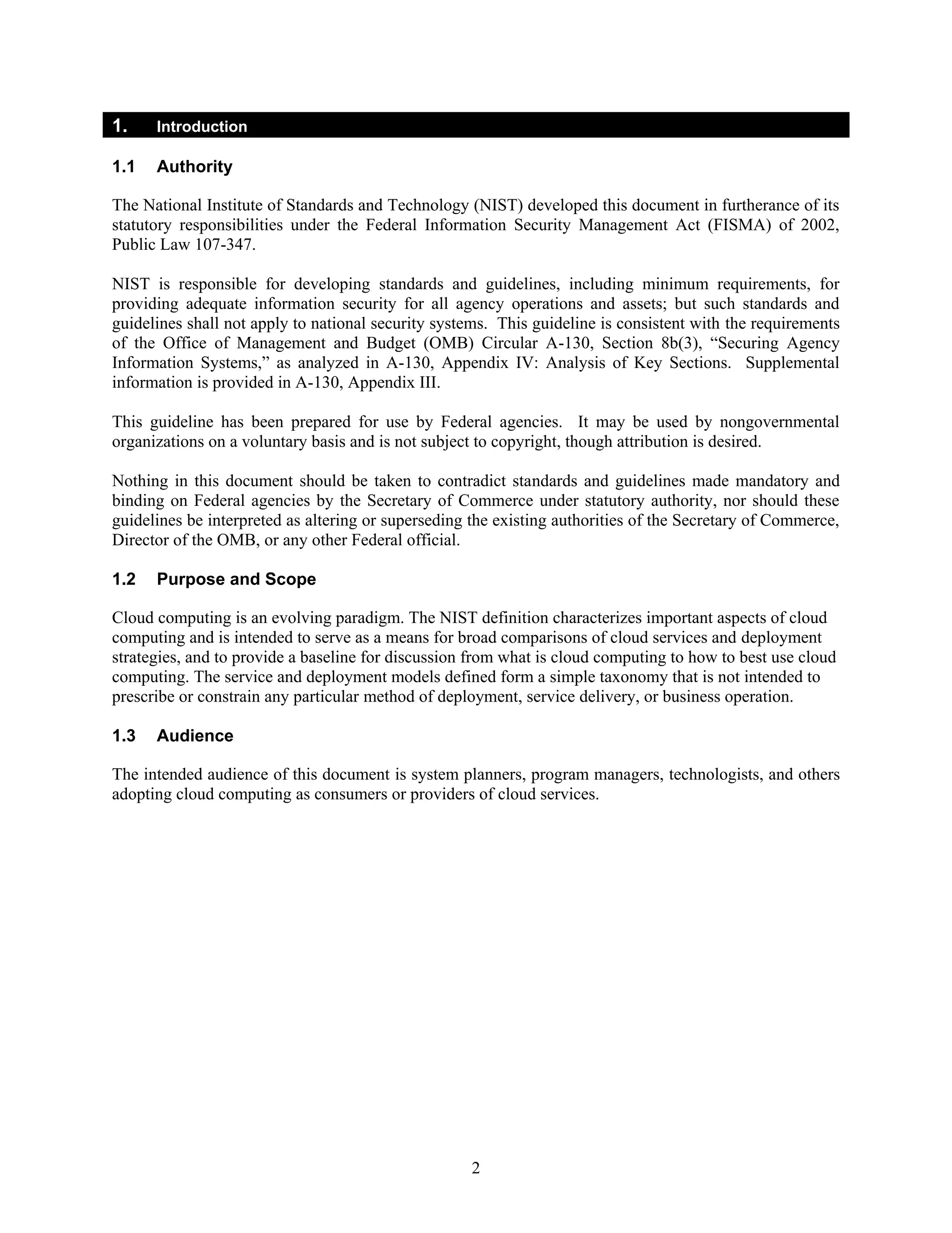 Nist definition of cloud computing pdf