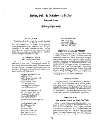2D/3D Seismic Methods