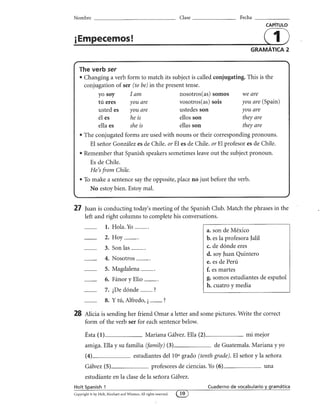 Spa 1 bell work 5 3 & 5-4 | PDF