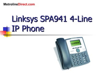 Linksys SPA941 4-Line IP Phone 