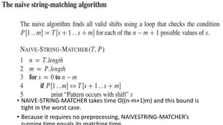 Advance algorithms in master of technology | PPTX