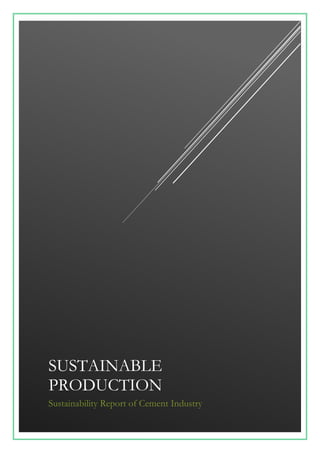 Cement Manufacturing & Sustainability Reports | PDF
