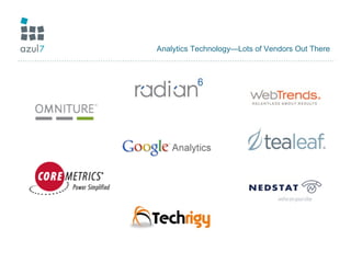 Analytics Technology—Lots of Vendors Out There 
