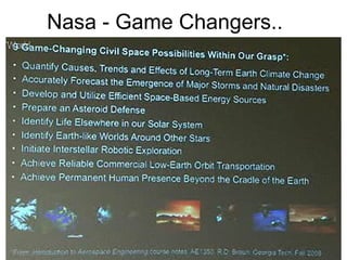 Nasa - Game Changers.. 