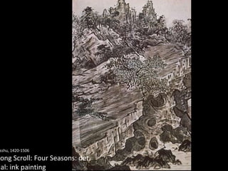 Creator: Sesshu, 1420-1506 Title: Long Scroll: Four Seasons: det. Material: ink painting 
