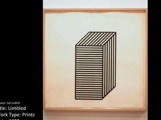 Creator: Sol LeWitt Title: Untitled Work Type: Prints Date: 1982 
