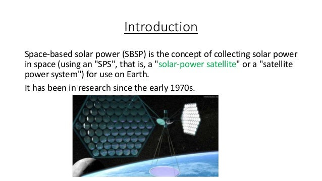 The best option for energy in space is