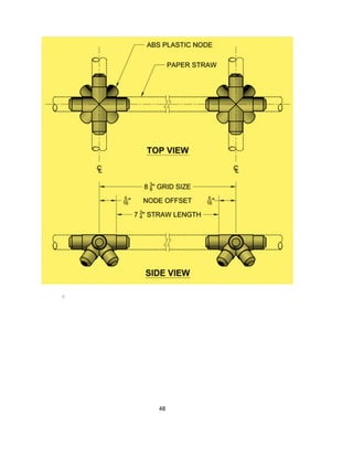 48
Early in the design process, engineers performed a mathematically
based computer analysis. “It's good practice to do structural
calculations for projects of that kind with a 3D nonlinear finite element
analysis, including special loads like earthquake and high wind loads as
present in Baku, project engineer for the Heydar Aliyev Cultural
Centre. “We did the calculations with two separate full-model 3D finite
element programs, in order to compare the results and not to rely on a
single one.”
Curve space frame
 