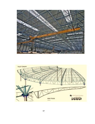 67
span large areas with few interior supports.
 