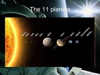 The 11 planets 